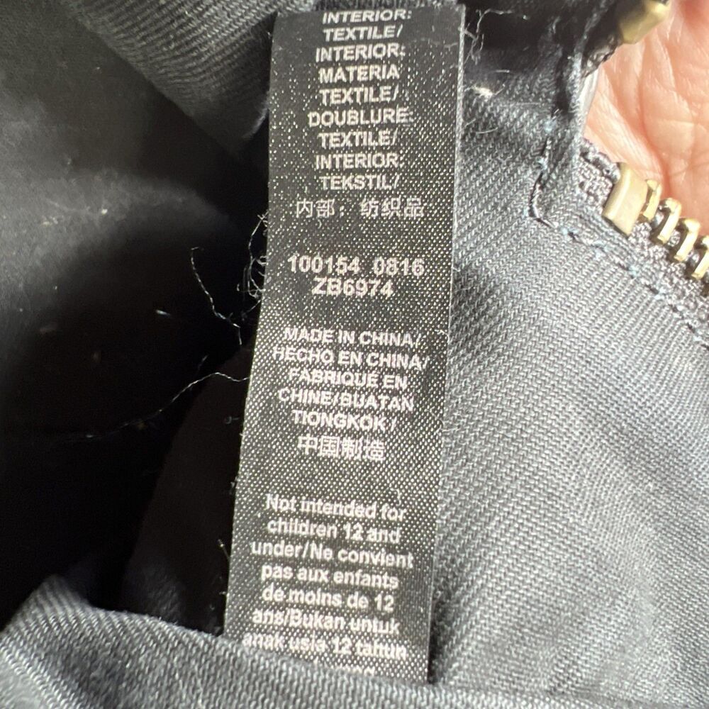 Fossil Logan Black Leather Satchel Shoulder Bag Crossbody Purse With Strap - Picture 9 of 14